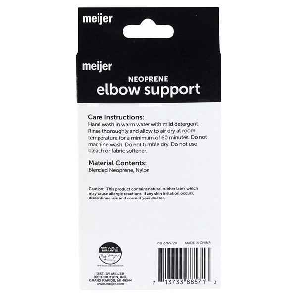 slide 4 of 5, Meijer Neoprene Elbow Support Brace, One Size, 1 ct