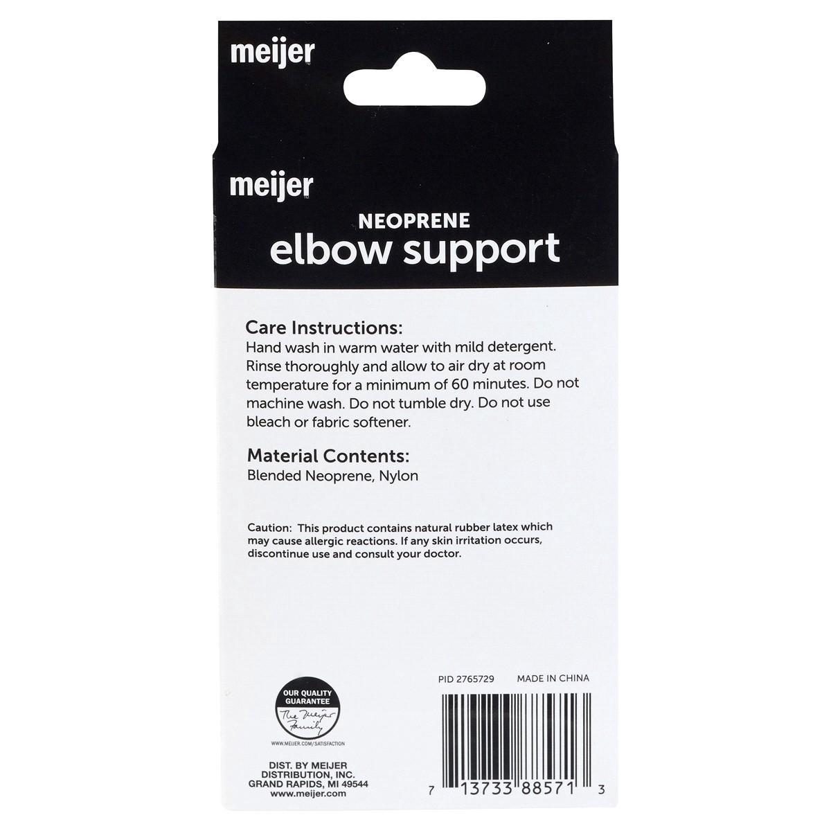 slide 5 of 5, Meijer Neoprene Elbow Support Brace, One Size, 1 ct