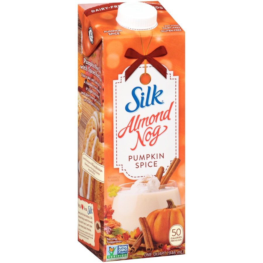 slide 6 of 8, Silk Pumpkin Spice Almond Nog, 1 qt