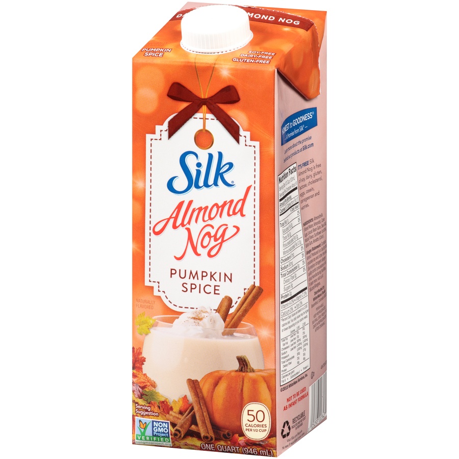 slide 2 of 8, Silk Pumpkin Spice Almond Nog, 1 qt