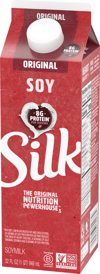 slide 3 of 8, Silk Original Soy Milk, 1 qt