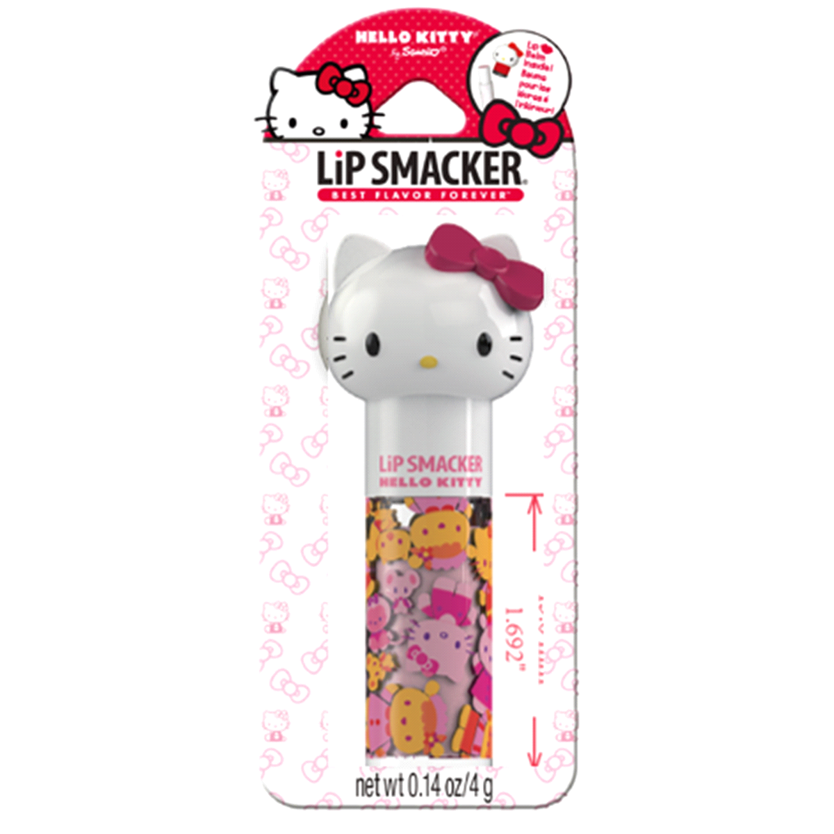 slide 1 of 5, Lip Smacker Lippy Pal Lip Gloss Hello Kitty, 0.14 oz