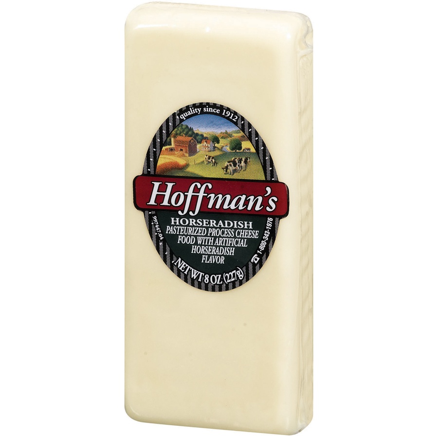 slide 3 of 3, Hoffman's Horseradish Cheese Brick, 8 oz