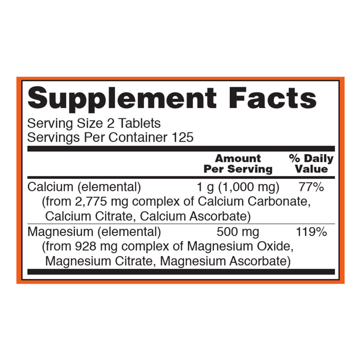 slide 2 of 7, NOW Supplements, Calcium & Magnesium 2:1 Ratio, High Potency, Supports Bone Health*, 250 Tablets, 250 ct