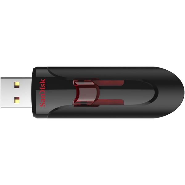 slide 3 of 4, SanDisk Cruzer Glide 3.0 Usb Flash Drive, 128Gb, Black, Sdcz600-128G-A46, 1 ct