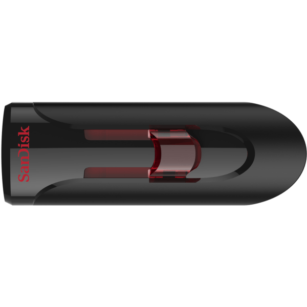 slide 2 of 4, SanDisk Cruzer Glide 3.0 Usb Flash Drive, 128Gb, Black, Sdcz600-128G-A46, 1 ct