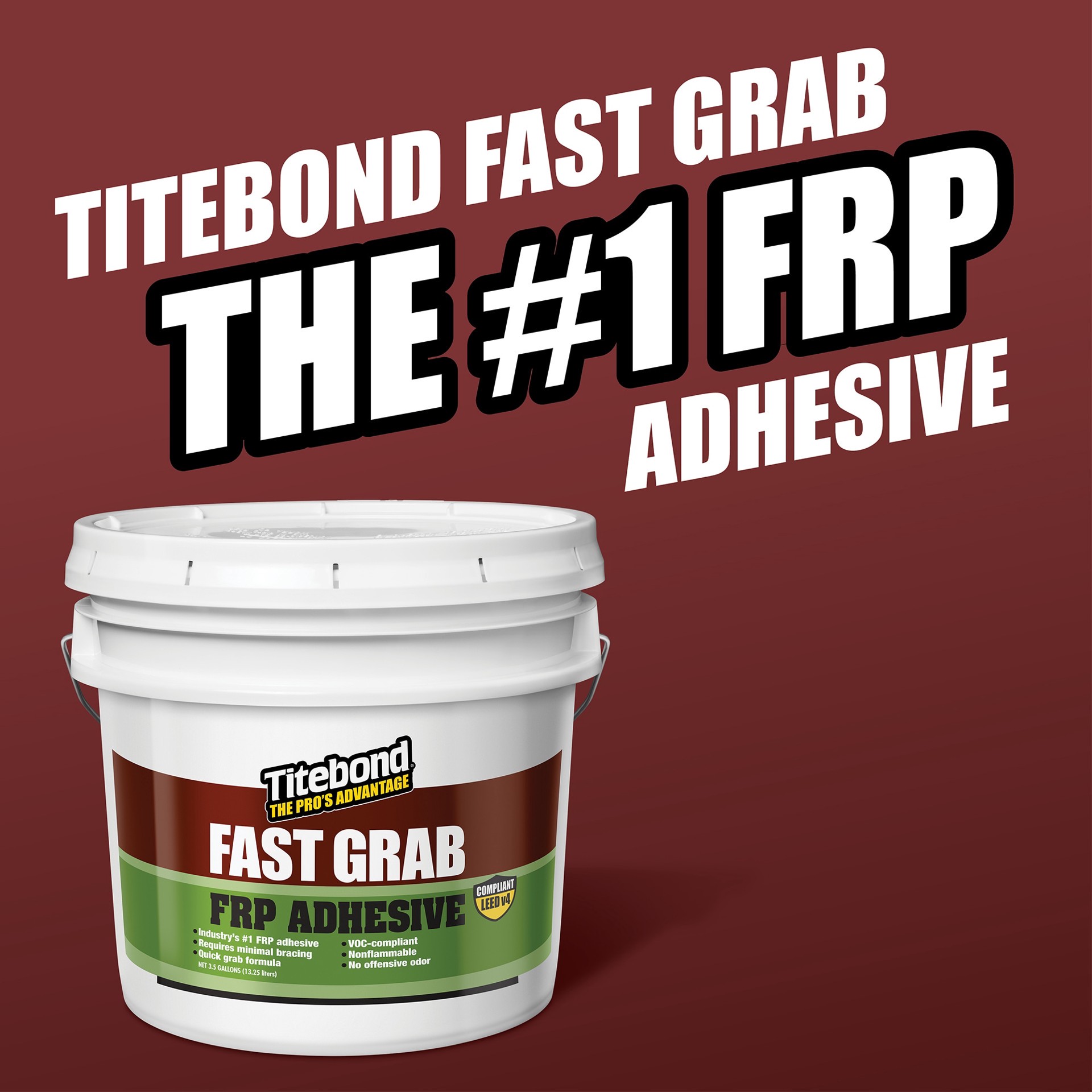slide 4 of 6, Titebond Fast Grab 3.5 Gallon(s) Paneling moulding Specialty Adhesive, 1 ct