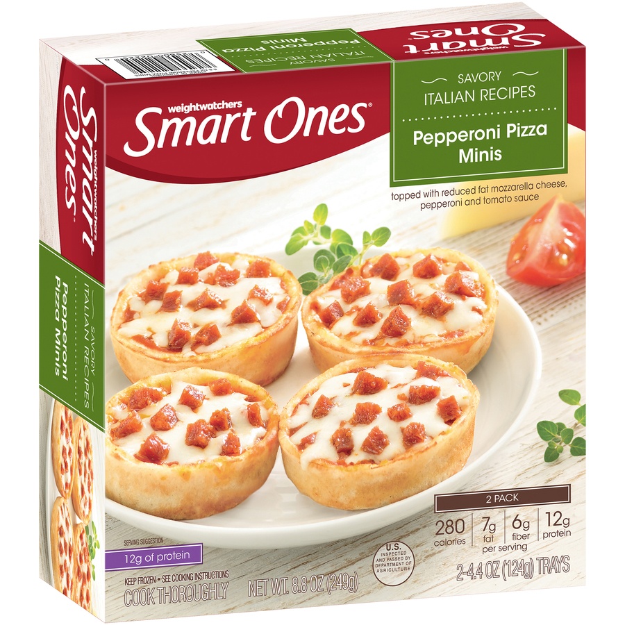 slide 3 of 8, Weight Watchers Smart Ones Pepperoni Pizza Minis, 2 ct; 4.4 oz