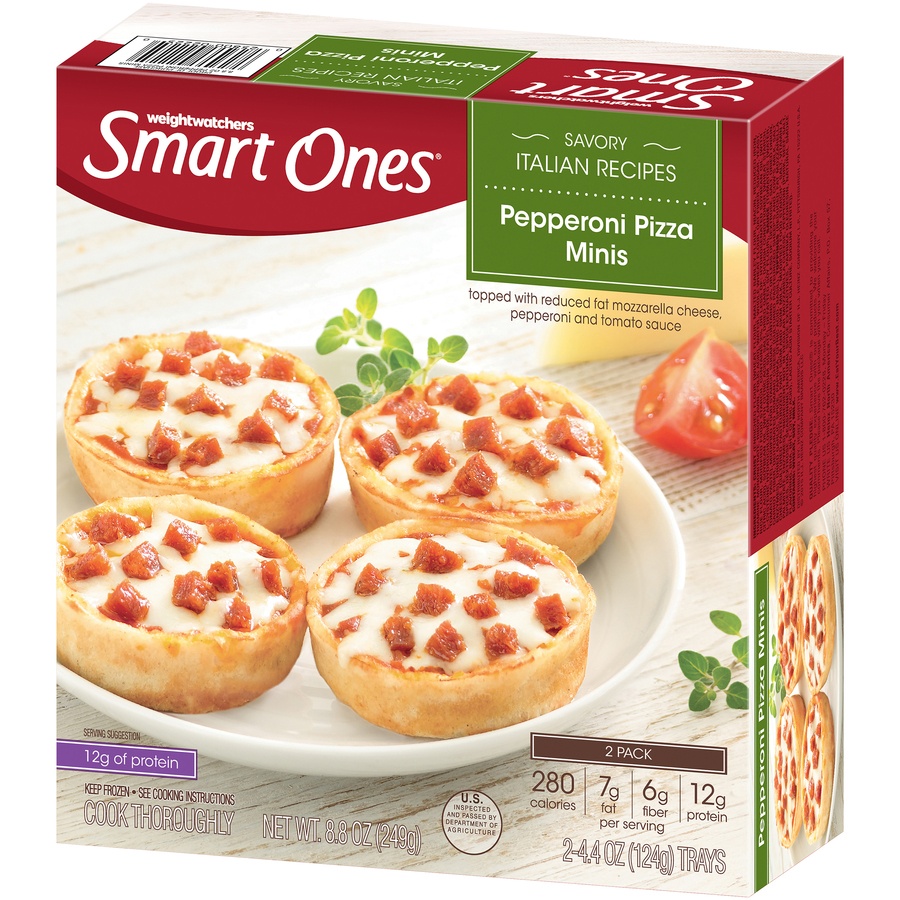 slide 4 of 8, Weight Watchers Smart Ones Pepperoni Pizza Minis, 2 ct; 4.4 oz