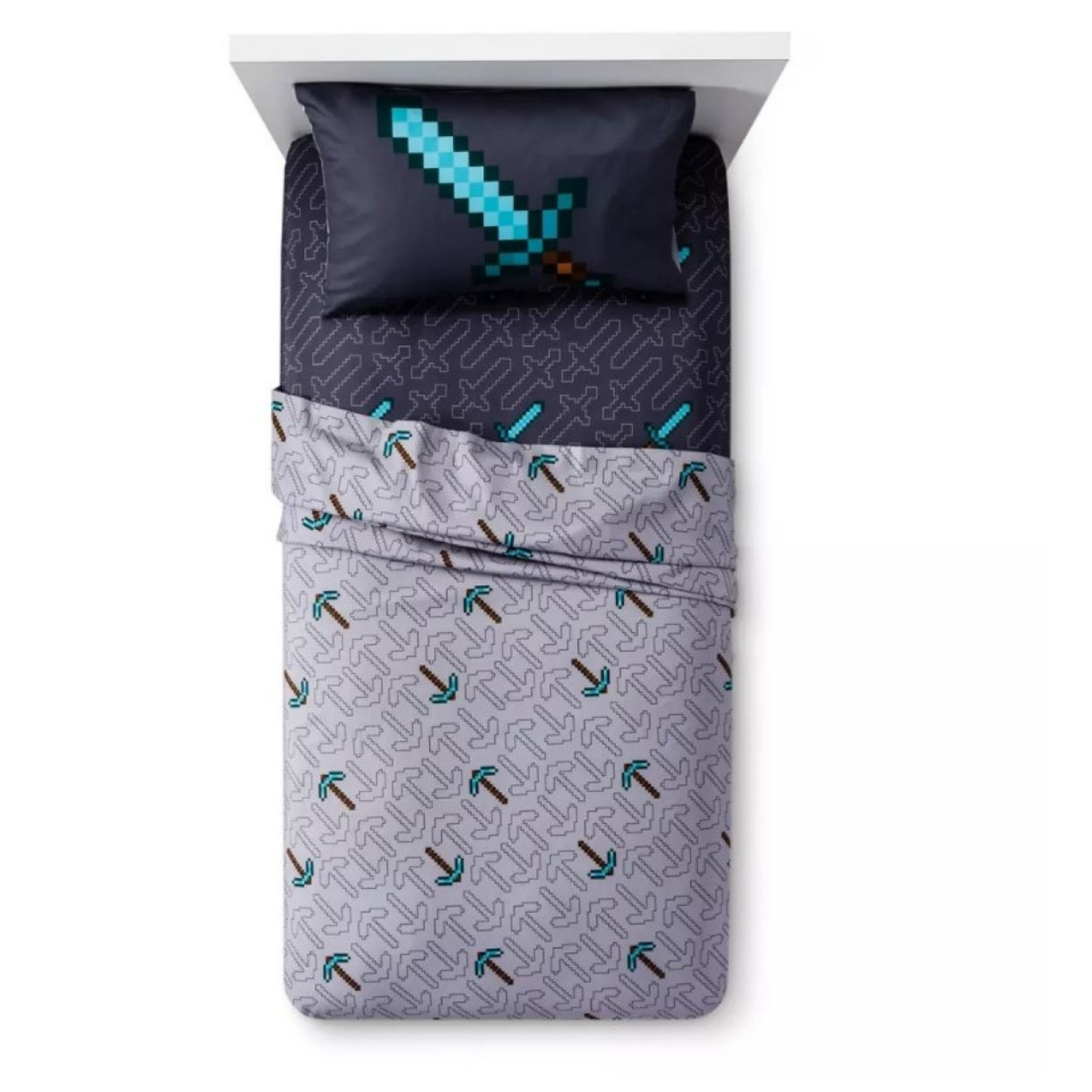 slide 1 of 1, Minecraft Super Soft Twin Sheet Set 1 ea, 1 ct