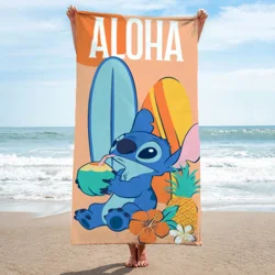 Lilo & Stitch Aloha Coconut Beach Towel