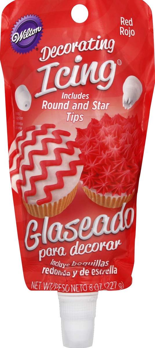 slide 2 of 2, Wilton Red Decorating Icing Pouch with Tips, 8 oz