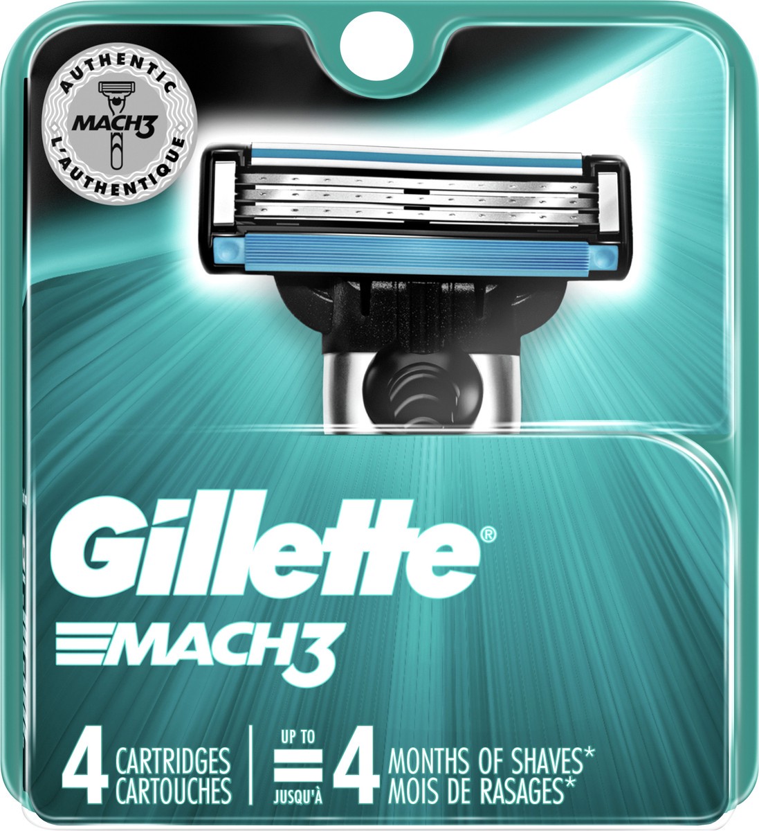 slide 3 of 3, Gillette Mach3 Men's Razor Blade Refills, 4 ct