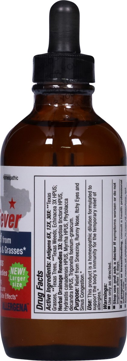 slide 4 of 13, Allergena Texas Cedar Fever Allergy Relief Larger Size 4 fl oz, 4 oz