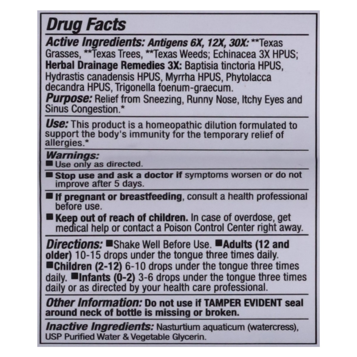 slide 3 of 13, Allergena Texas Cedar Fever Allergy Relief Larger Size 4 fl oz, 4 oz