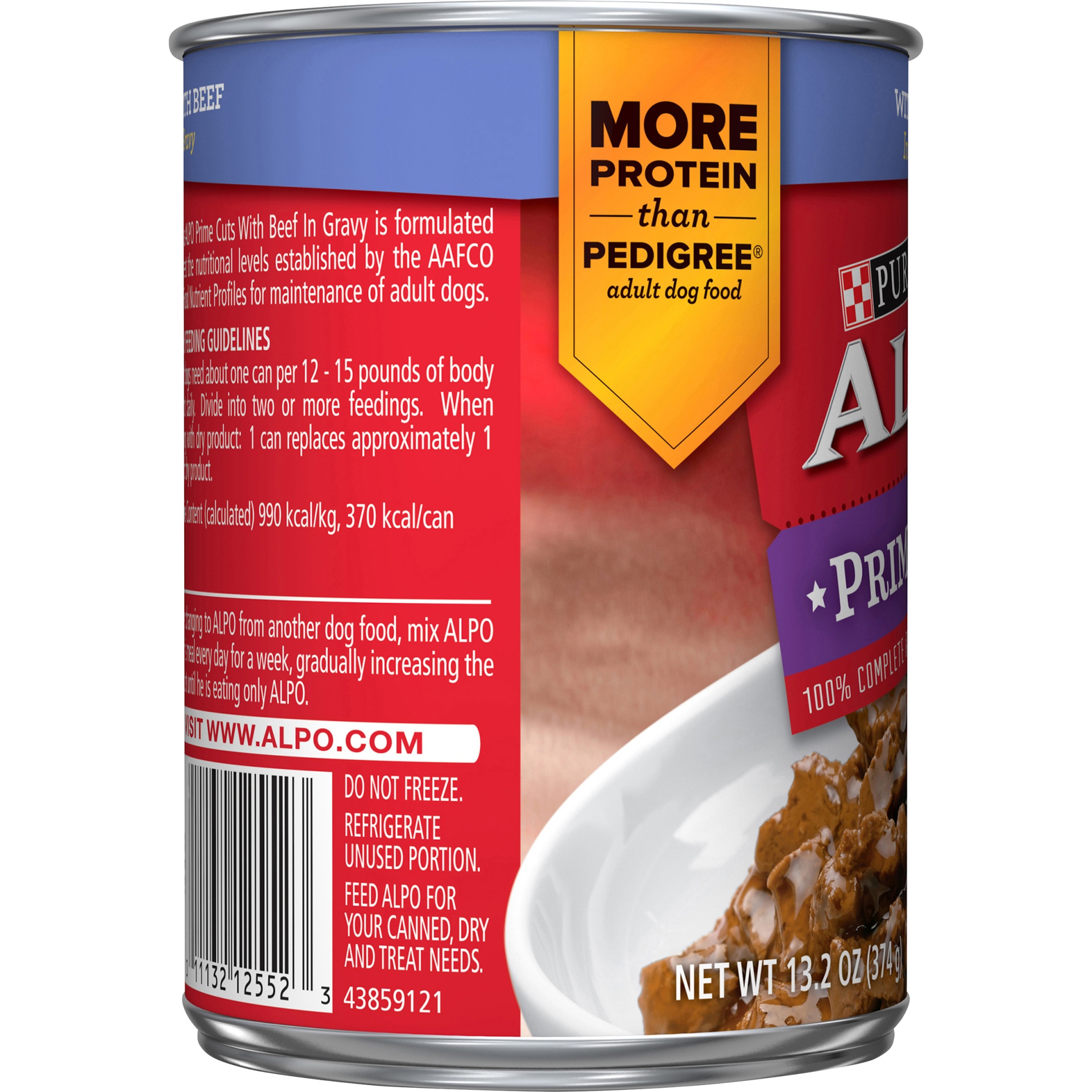 slide 2 of 7, ALPO Prime Cuts With Beef in Gravy Dog Food, 13.2 oz