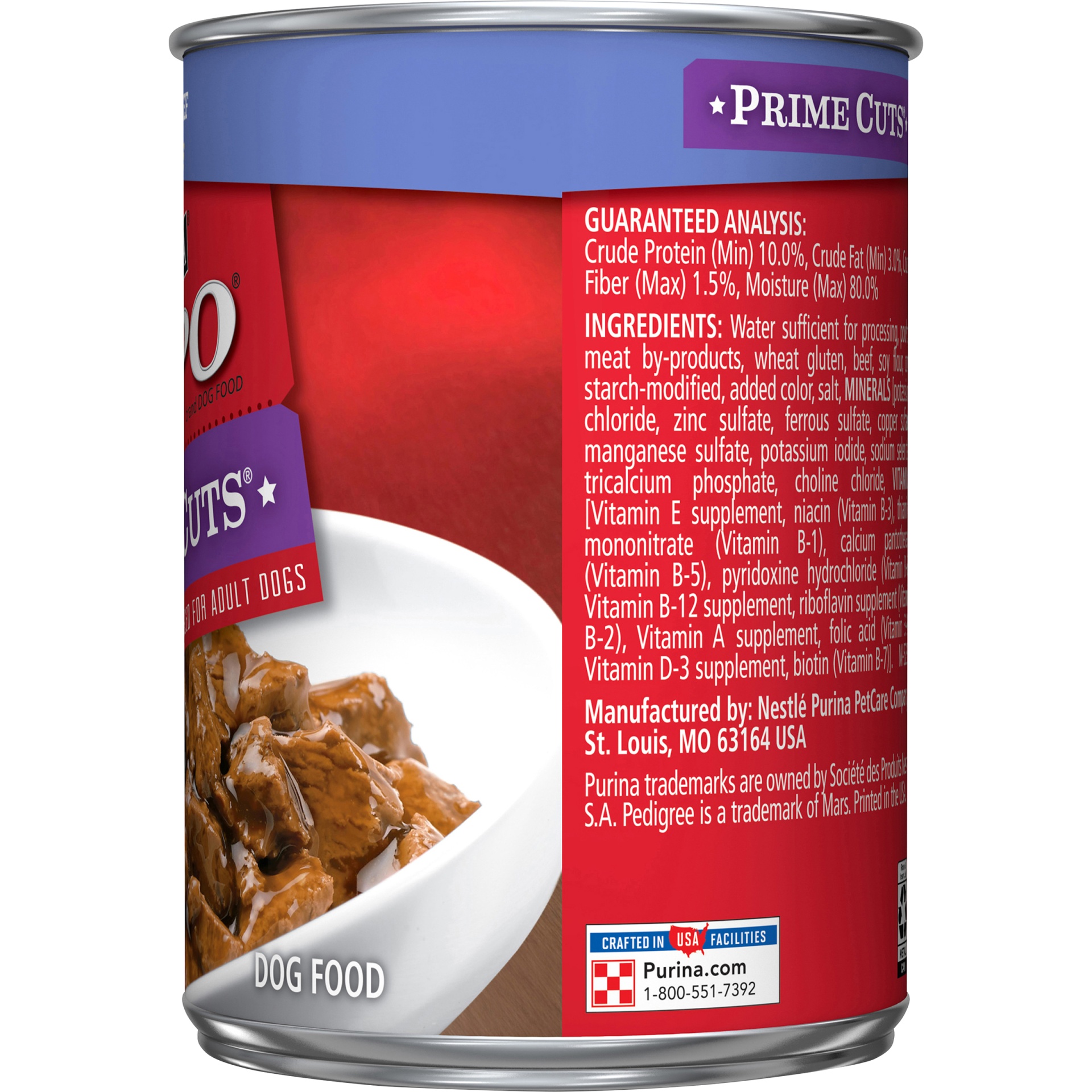 slide 3 of 7, ALPO Prime Cuts With Beef in Gravy Dog Food, 13.2 oz