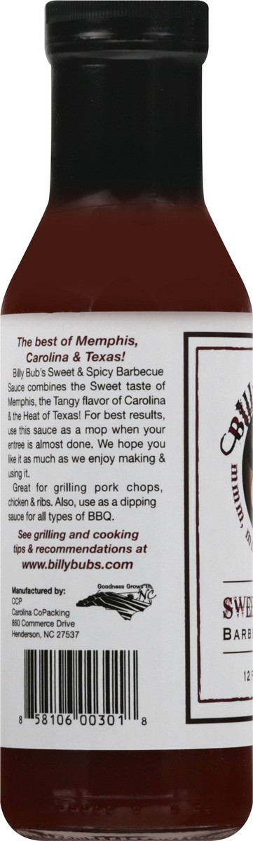 slide 5 of 12, Billy Bub's Sweet & Spicy Barbecue Sauce 12 fl oz, 12 fl oz