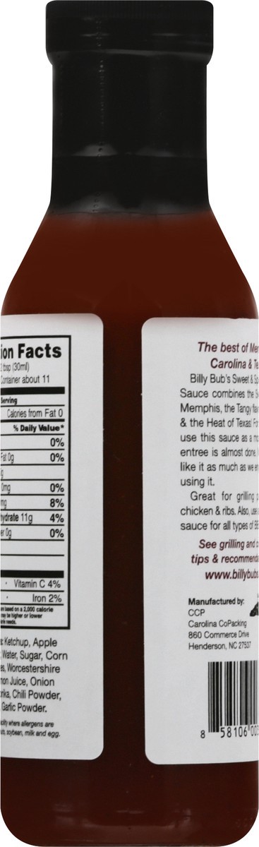 slide 10 of 12, Billy Bub's Sweet & Spicy Barbecue Sauce 12 fl oz, 12 fl oz
