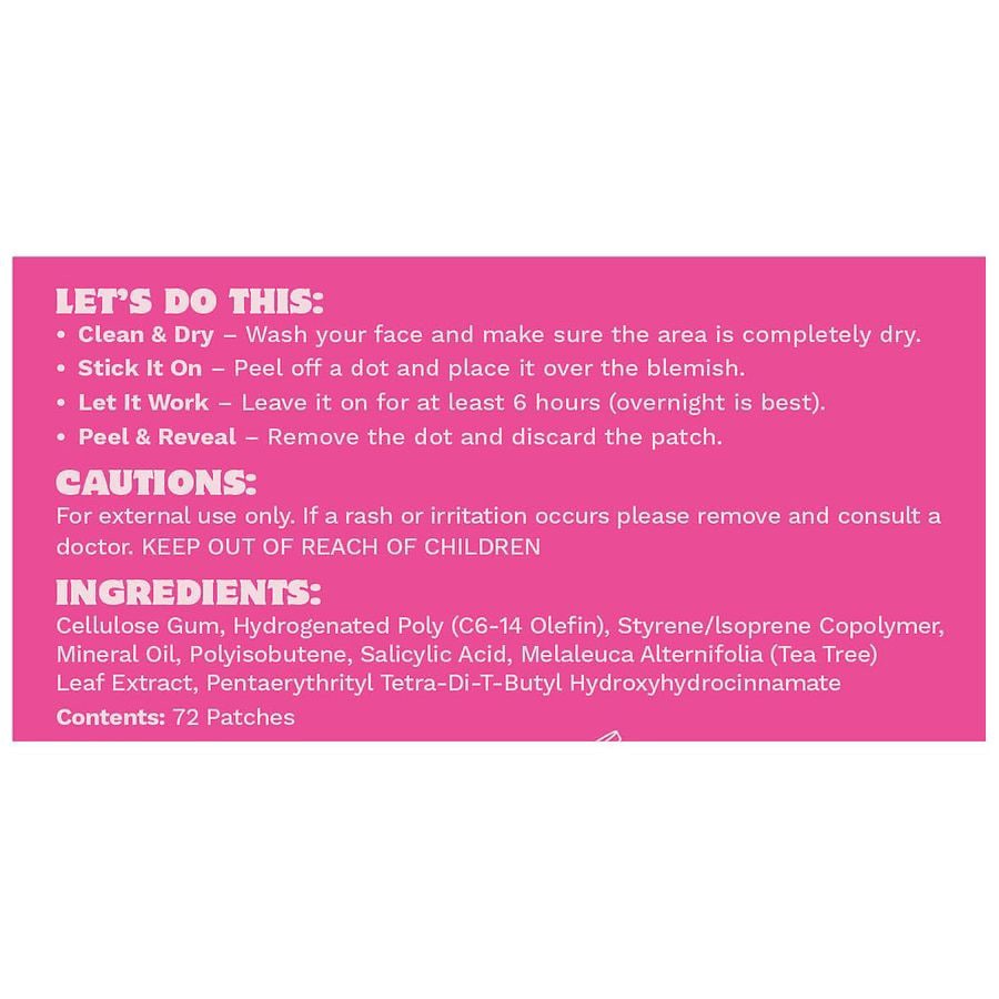 slide 2 of 3, Dreamery Under The Tree Hydrocolloid Blemish Patches, 72 ct