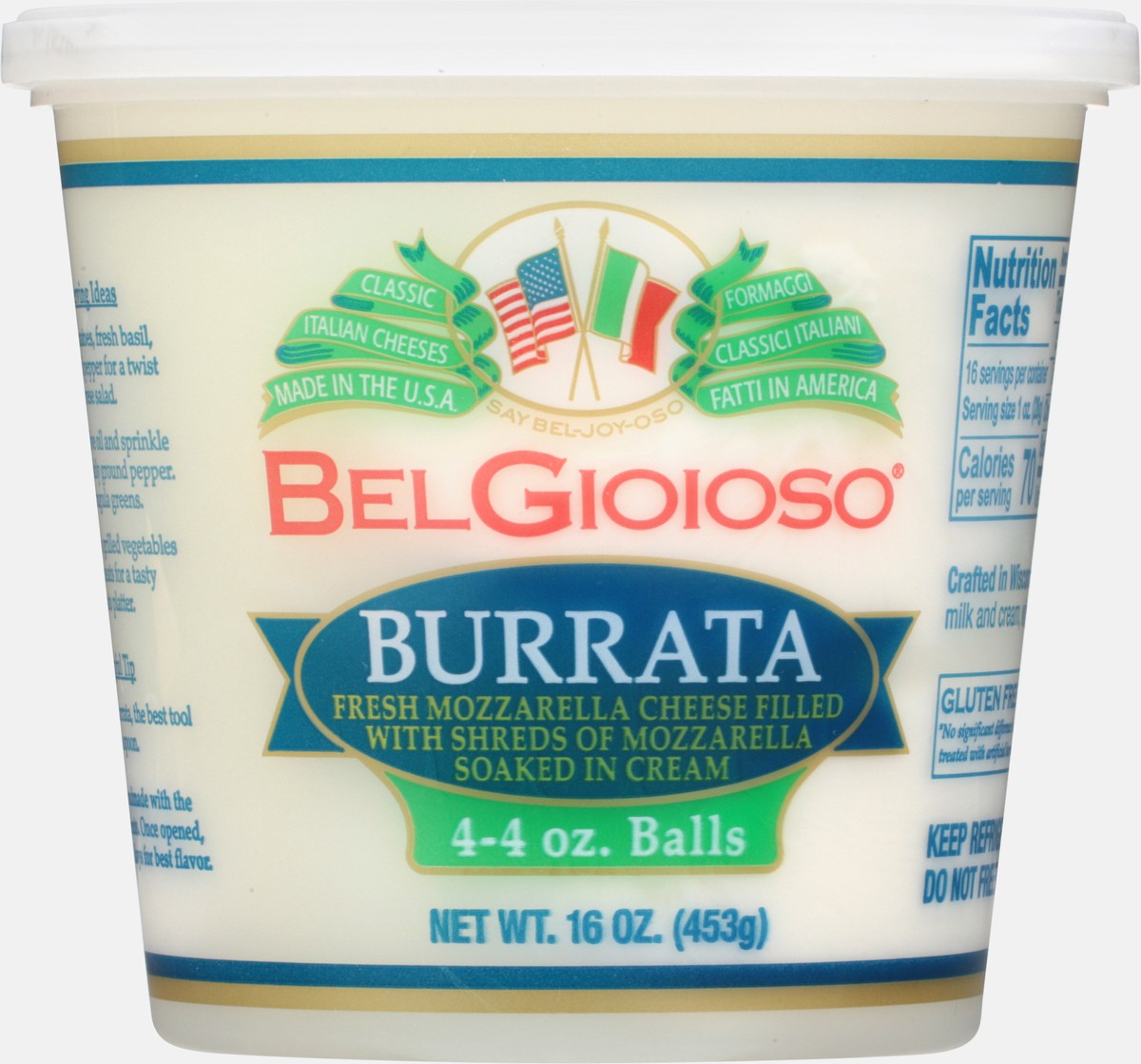 slide 12 of 14, Belgioioso Burrata, 1 ct