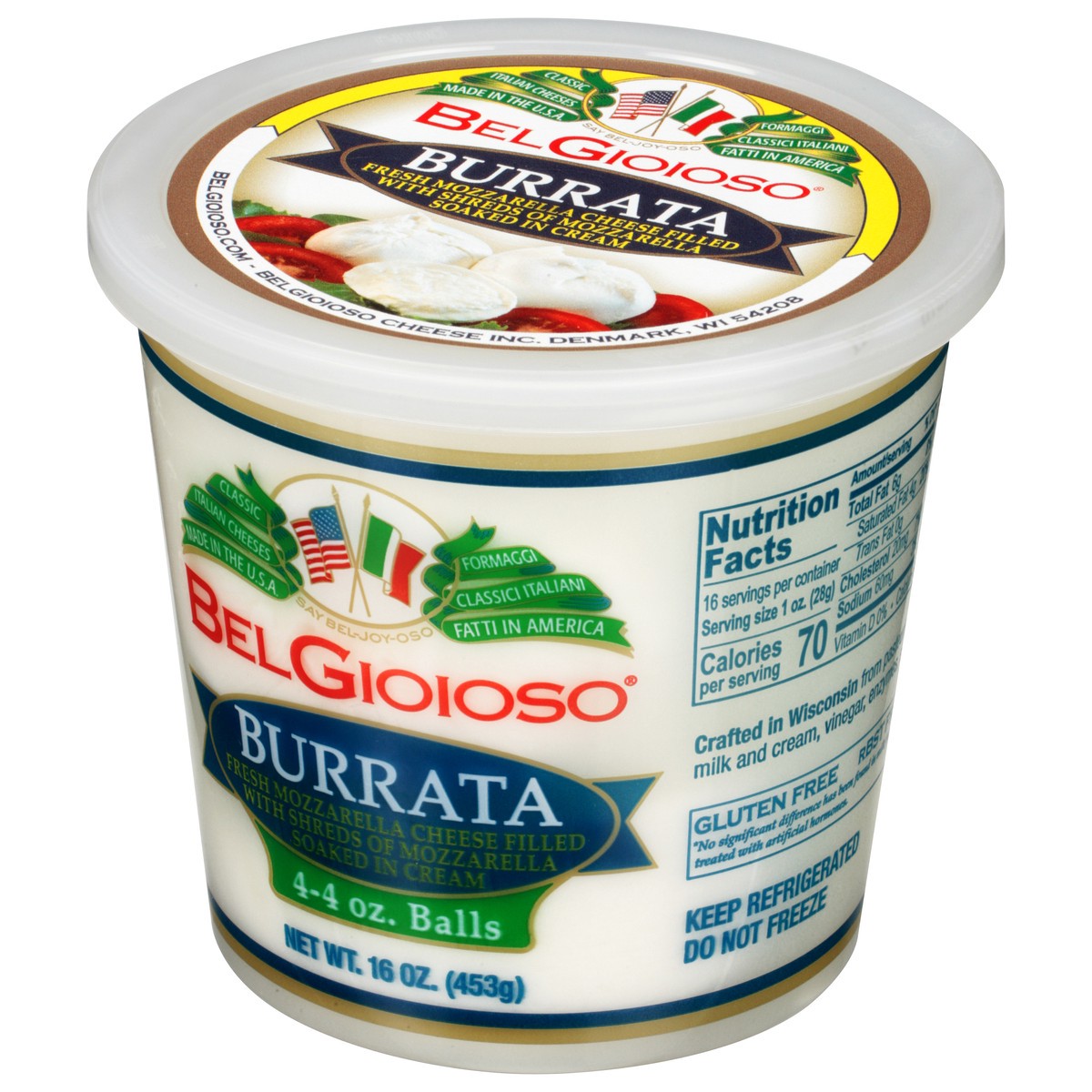 slide 10 of 14, Belgioioso Burrata, 1 ct