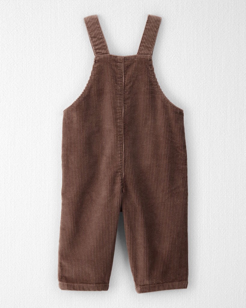 slide 2 of 4, Littleplanet Baby Organic Cotton Corduroy Overalls Caribou Brown 3M, 1 ct