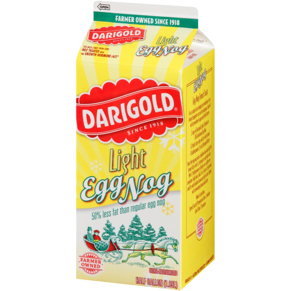 slide 3 of 8, Darigold Light Egg Nog, 1/2 gal