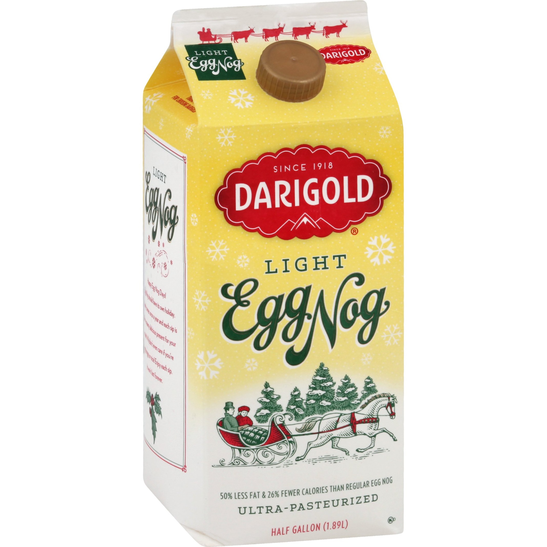 slide 1 of 8, Darigold Light Egg Nog, 1/2 gal
