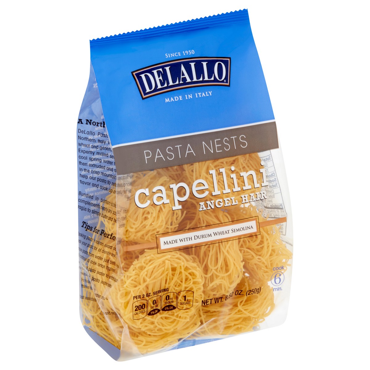 slide 8 of 8, Delallo Nest Capellini Dangelo - 8.8 Oz, 8.82 oz