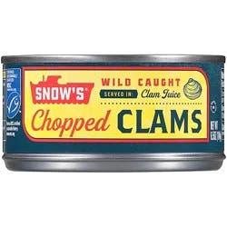 Snows Bumble Bee Clams Chopped In Clam Juice - 6.5 Oz