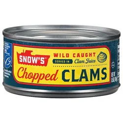 Snows Bumble Bee Clams Chopped In Clam Juice - 6.5 Oz