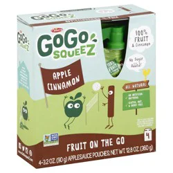GoGo squeeZ Apple Strawberry Applesauce - 4-3.2 oz