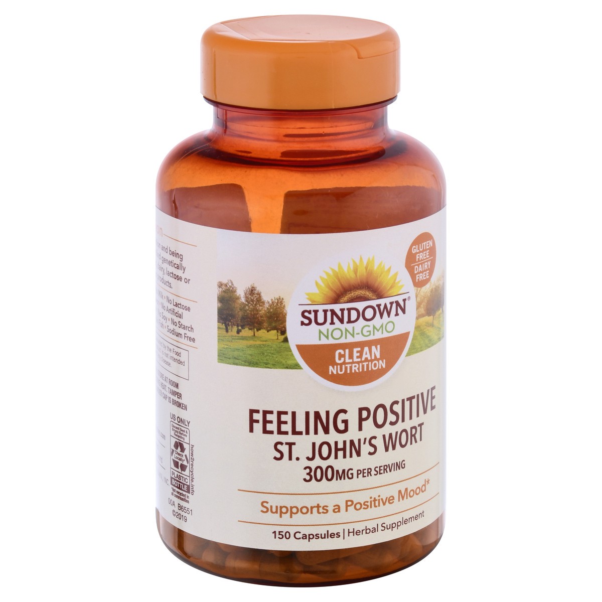 slide 5 of 9, Sundown Non-GMO 300 mg Capsules Feeling Positive St. John's Wort 150 ea, 150 ct; 300 mg