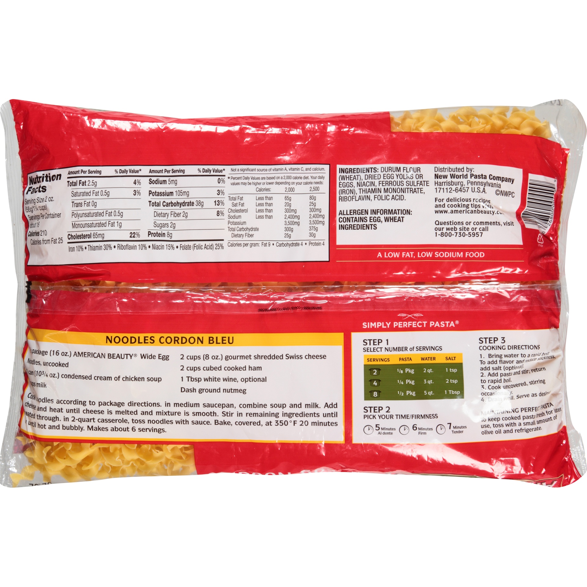 slide 4 of 6, American Beauty Wide Egg Noodles, 32 oz