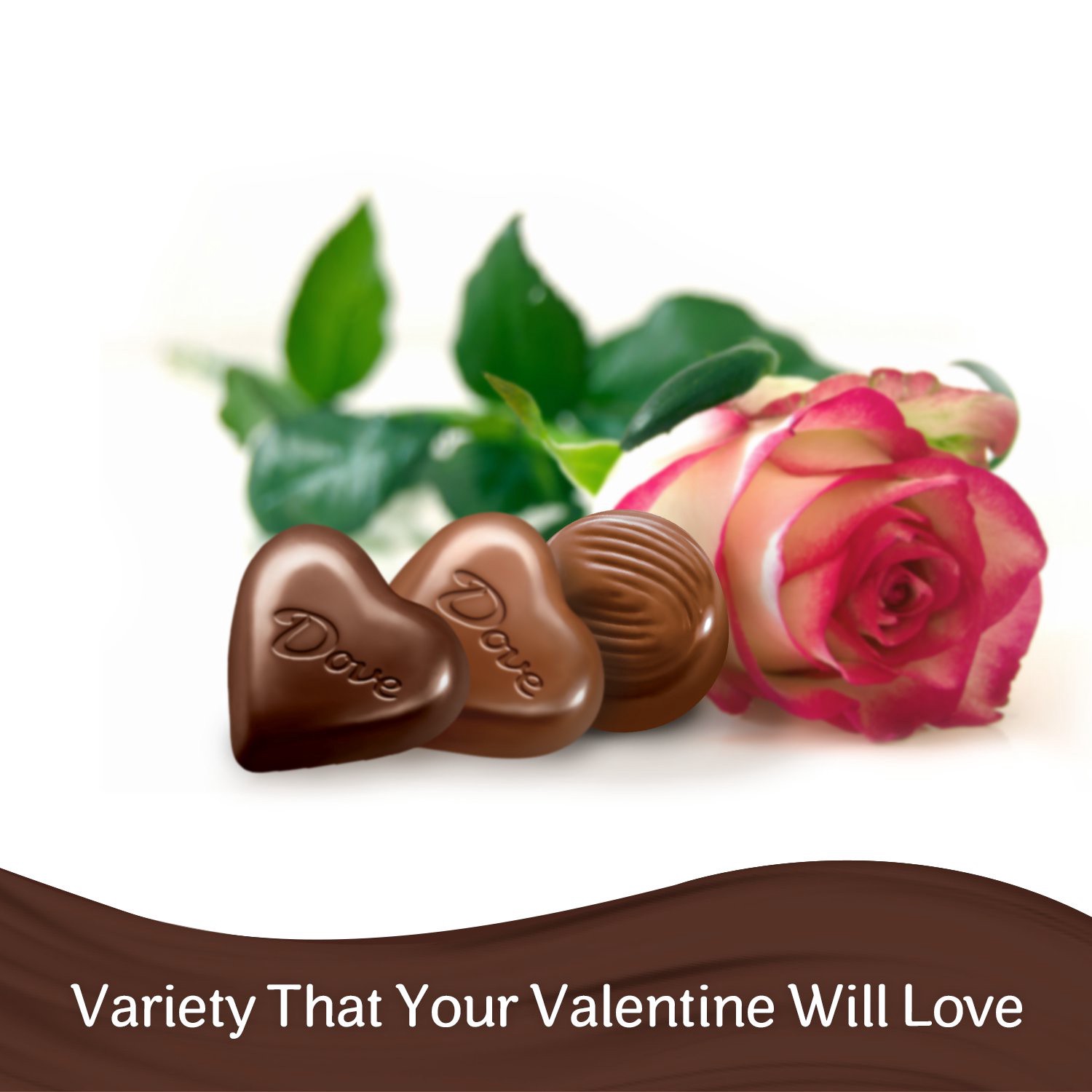 slide 4 of 7, DOVE Valentine's Assorted Chocolate Candy Heart Gift Box 8.13-Ounce Tin, 8.13 oz