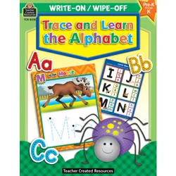 Teacher Created Materials Teacher Created Resources Write-On/Wipe-Off Book, Trace And Learn The Alphabet, Preschool - Kindergarten