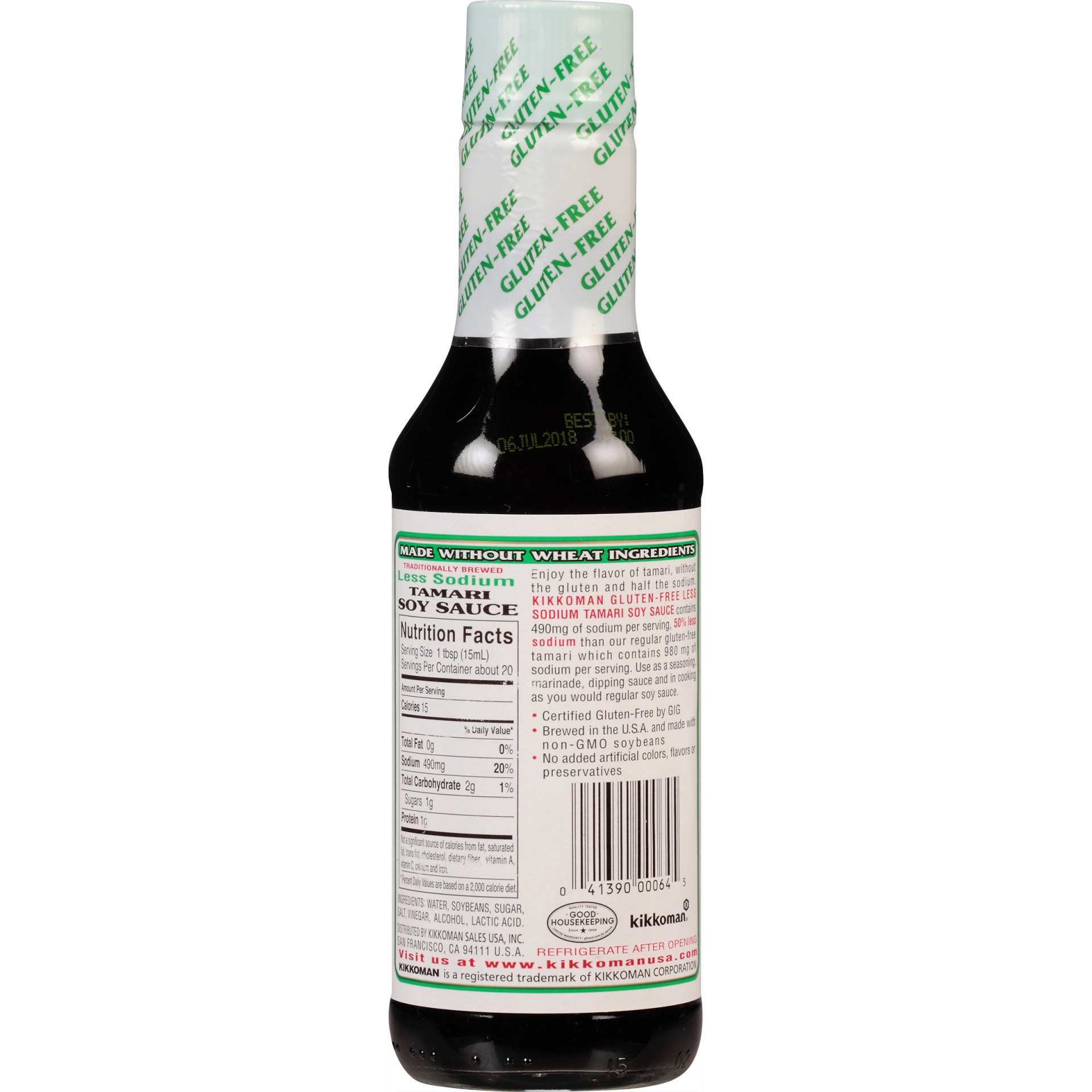 slide 4 of 6, Kikkoman Gluten-Free Less Sodium Tamari Soy Sauce 10 fl oz, 10 fl oz