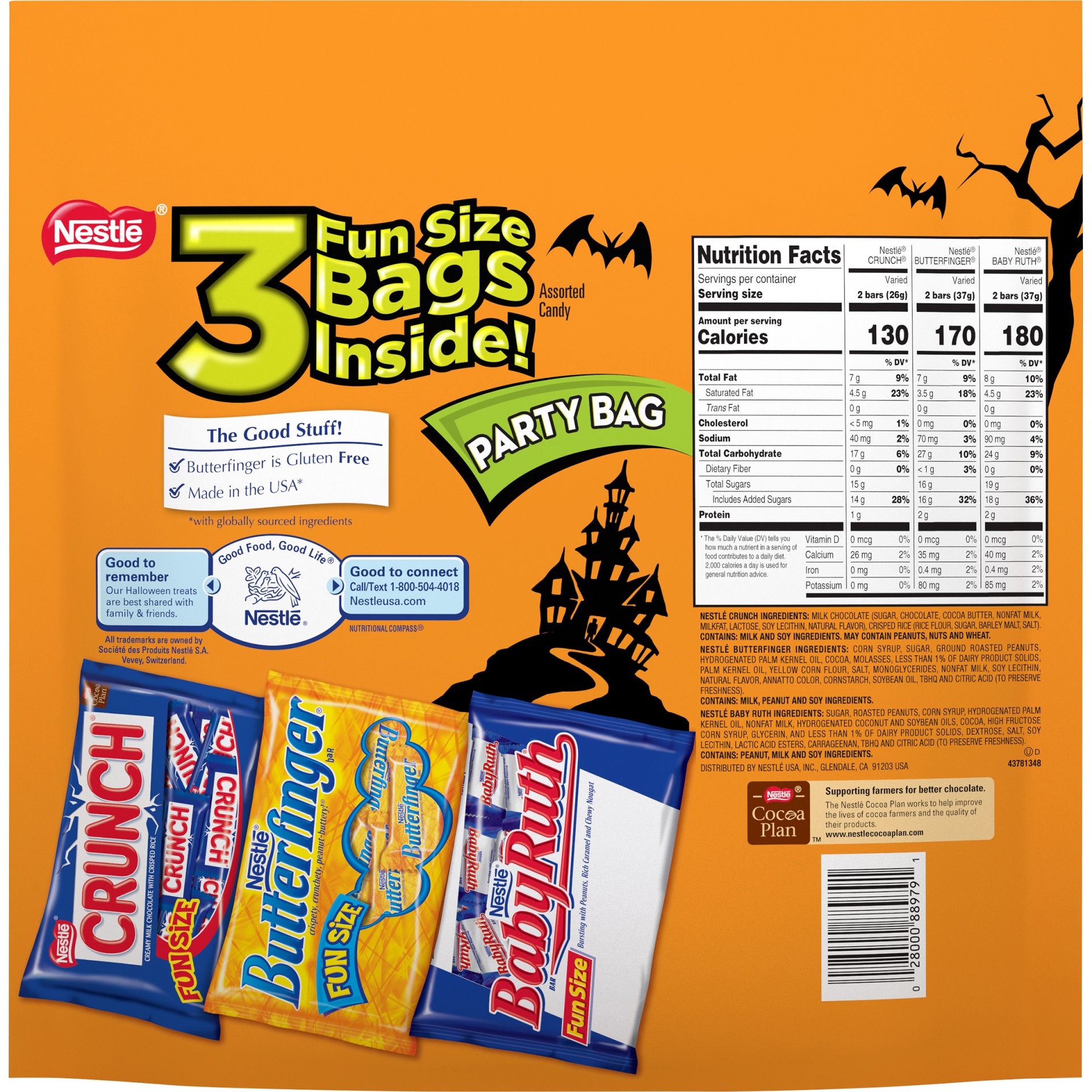 slide 5 of 6, Nestlé Candy Bar Variety Pack, 34 oz