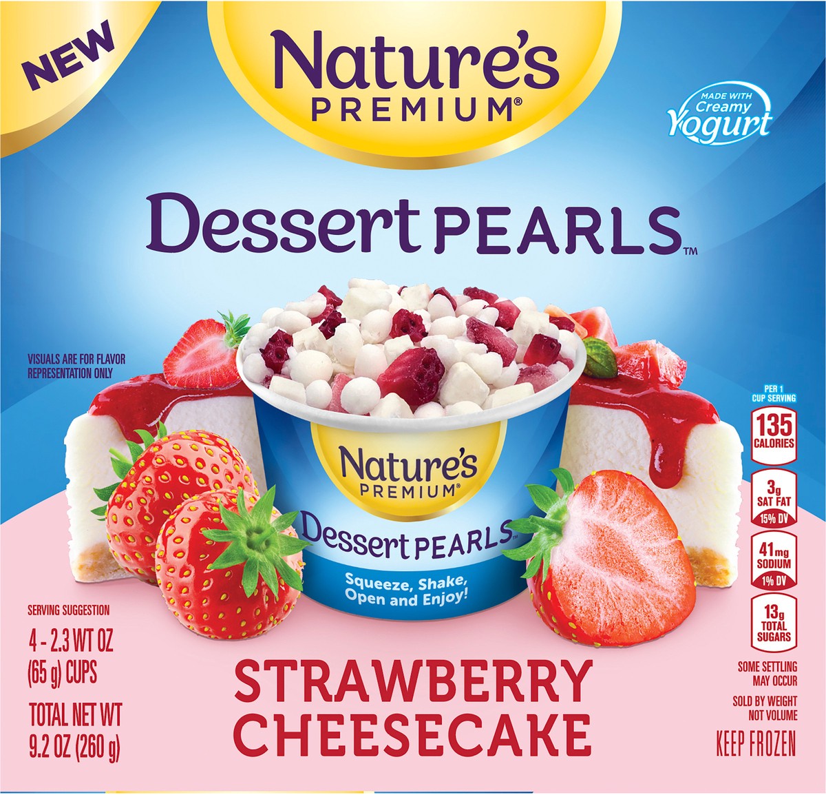 slide 9 of 12, Nature's Premium Dessert Pearls 4pk Strawberry Cheesecake 2.3 Oz, 9.2 oz