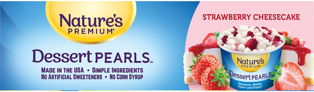 slide 2 of 12, Nature's Premium Dessert Pearls 4pk Strawberry Cheesecake 2.3 Oz, 9.2 oz
