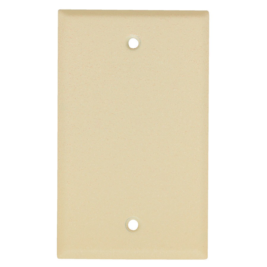 slide 1 of 1, Mulberry 1 -Gang Standard Size Wrinkle Ivory Steel Indoor Blank Wall Plate, 1 ct