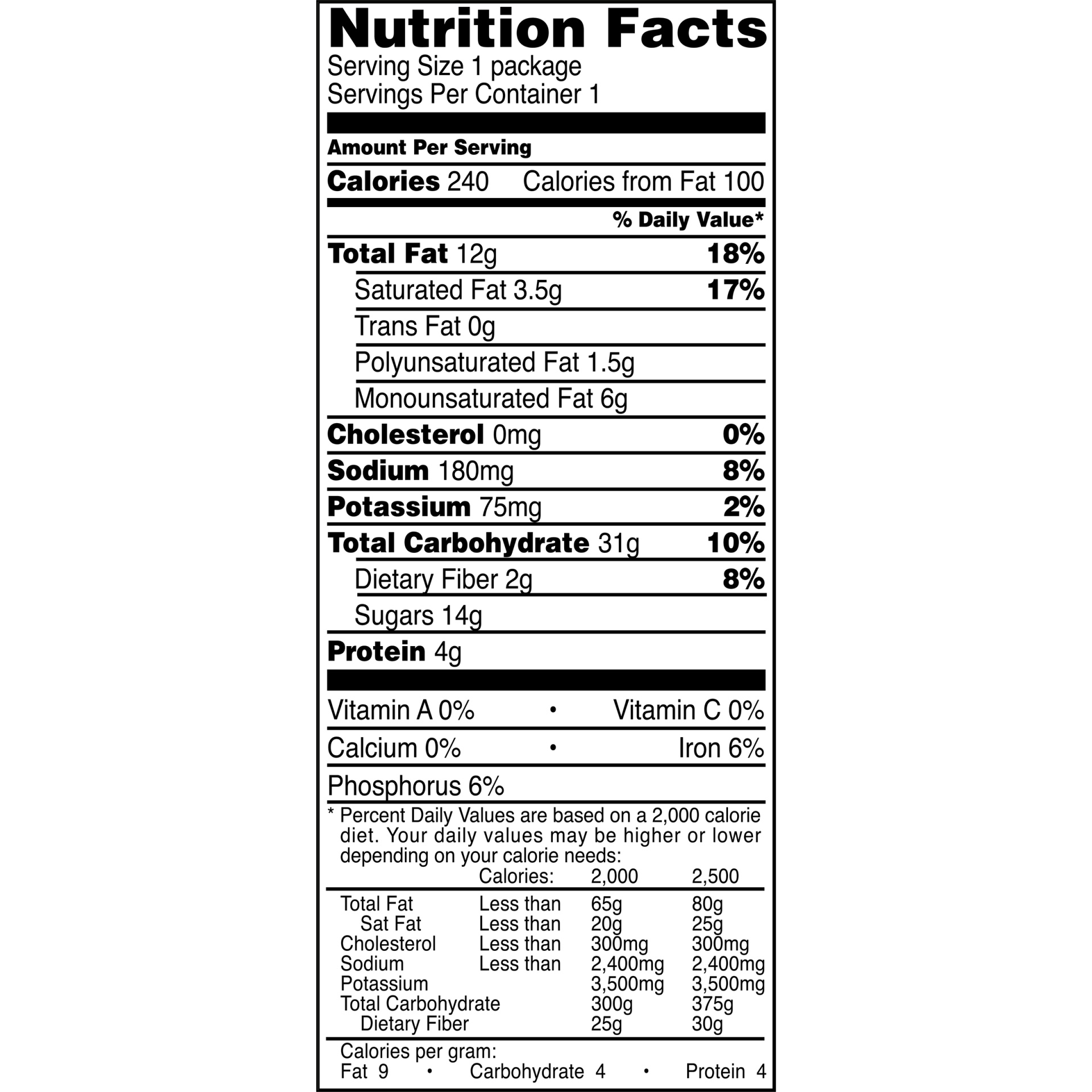 slide 2 of 3, Grandma's Peanut Butter Cookie, 1.71 oz