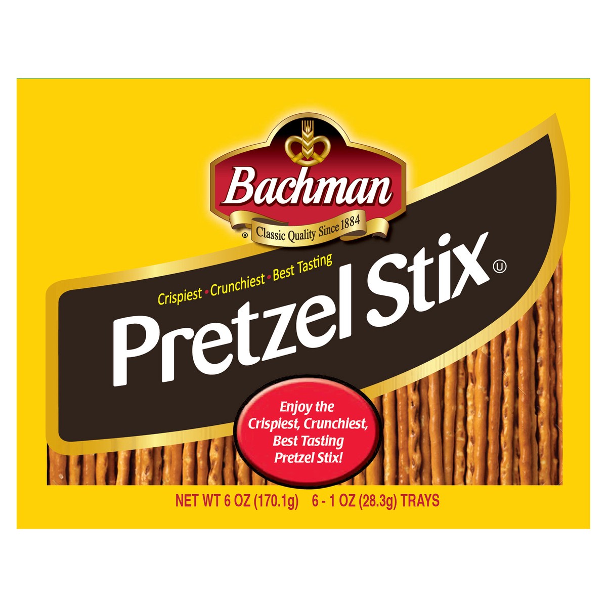 slide 1 of 9, Bachman 6 pack Bachman 1oz Pretzel Stix Tray, 6 oz