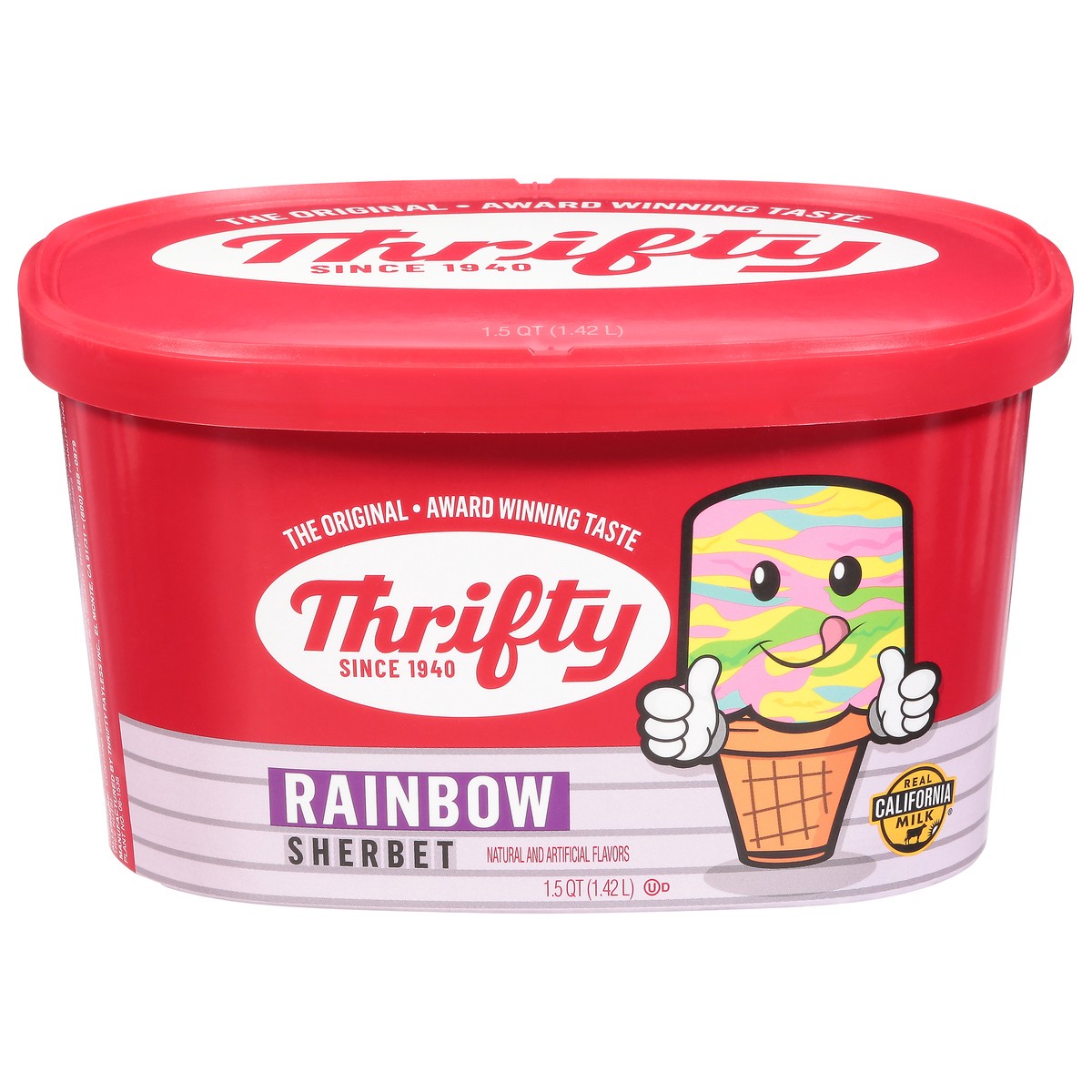 slide 2 of 14, Thrifty Rainbow Sherbet 1.5 qt, 1.5 qt