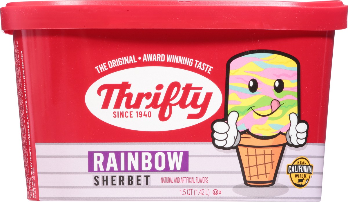 slide 13 of 14, Thrifty Rainbow Sherbet 1.5 qt, 1.5 qt