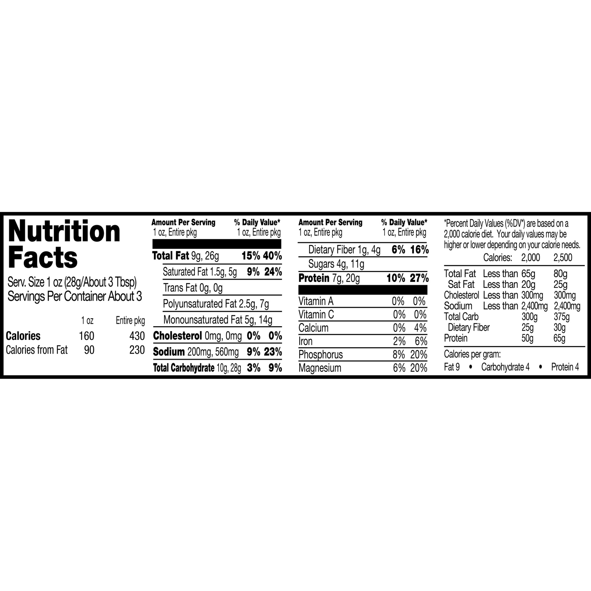 slide 3 of 3, Frito-Lay Nut Harvest Salted Caramel Crunchy Protein Peanuts 2.75 Ounce Plastic Bag, 2.75 oz