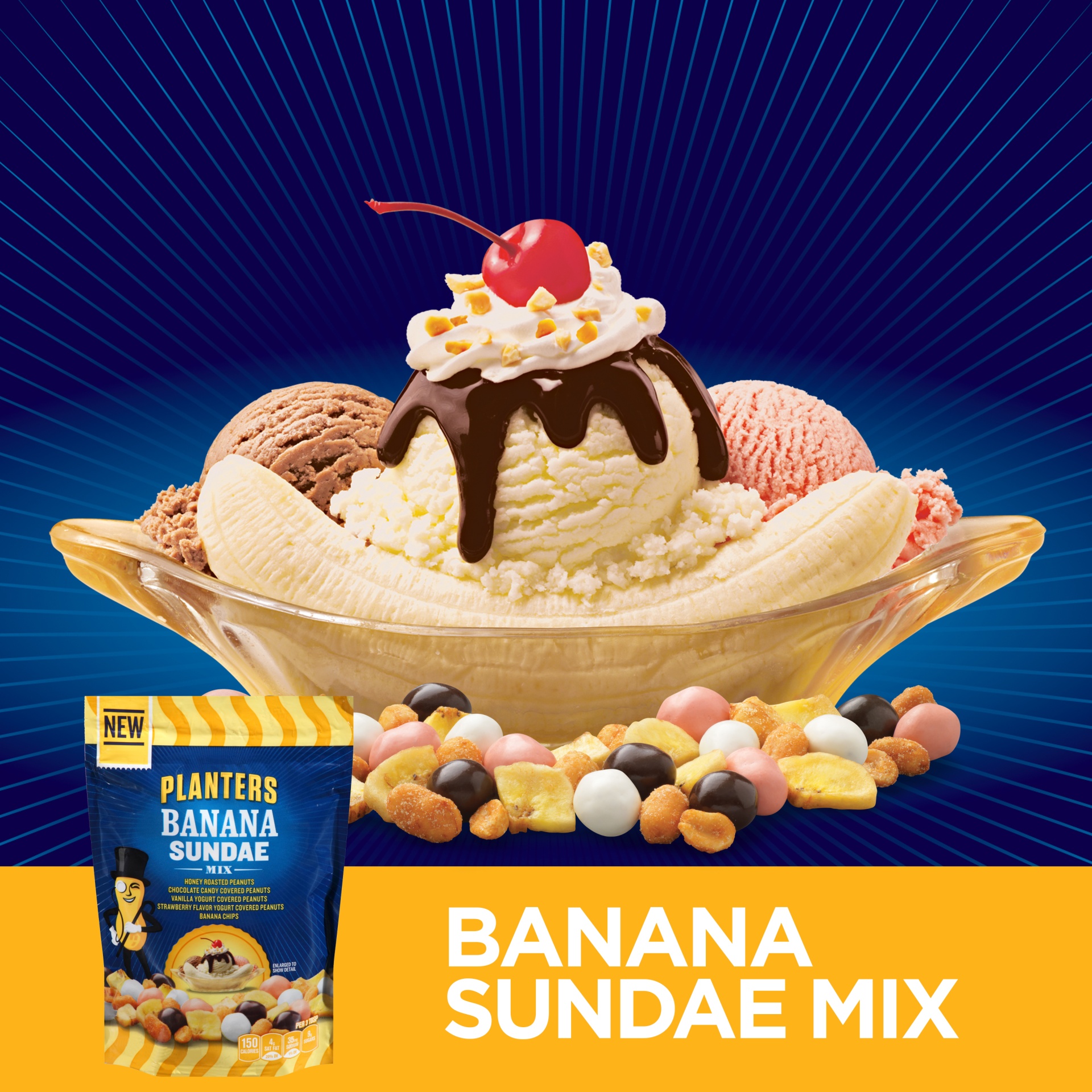 slide 2 of 5, Planters Banana Sundae Dessert Mix, 6 oz