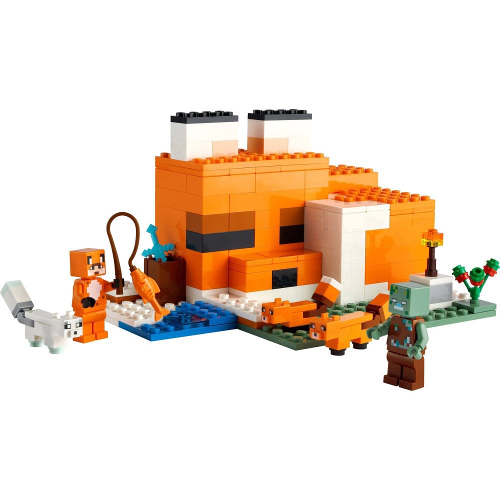 slide 8 of 11, LEGO Minecraft The Fox Lodge 21178 Building Set, 1 ct