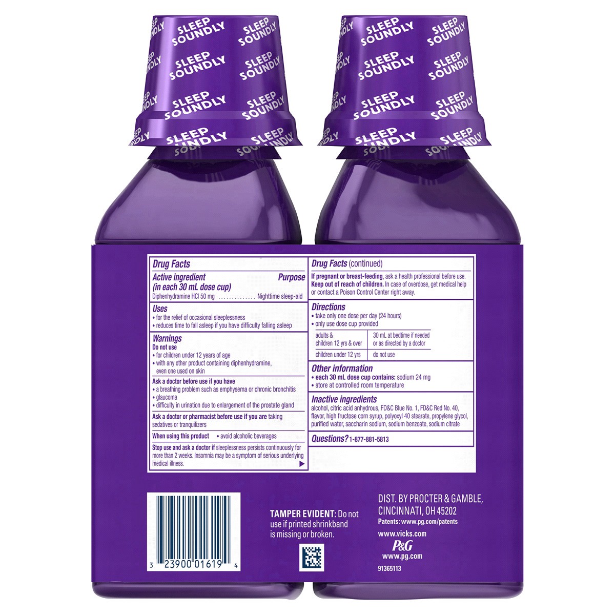 slide 2 of 2, ZzzQuil Nighttime Sleep-Aid Liquid - Berry - 2ct/ 24 fl oz, 24 fl oz